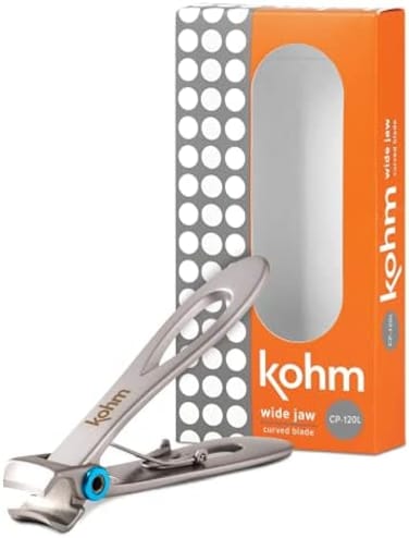 Kohm Cp-120L مقص أظافر بفك عريض 5 مم للأظافر السميكة