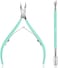 Cuticle Nipper With Cuticle Pusher - Ejiubas Green Cuticle Trimmer Stainless Steel Cuticle Clipper Cutter Nail Cuticle Remover Tools For Fingernails And Toenails