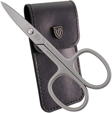 3 سيوف ألمانيا - مقص أظافر منحني من الفولاذ المقاوم للصدأ عالي الجودة (قطعة واحدة) مع علبة للمانيكير والباديكير - العناية بالأظافر بواسطة 3 سيوف - صنع في ألمانيا