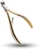 Nor1 Kerati Rui Smiths Professional Cuticle Nippers, Gold-Plated Carbon Steel, French Handle, Double Spring,6Mm Jaw (Full)