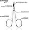 مقص الجلد من ماركوس سولينجن ألمانيا - شفرة منحنية، مقص ألمانيا - مجموعة أدوات تجميل الباديكير للحواجب والرموش والبشرة الجافة - مقص الأظافر