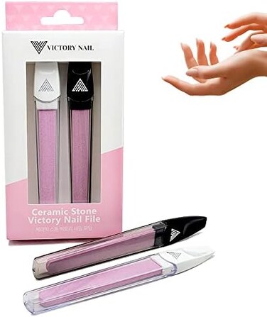 Ceramic Nail Files With Cases, Expert Precision Filing, Leaves Smooth - Perfect For Women, Men, Kids &amp; Baby, Professional Manicure &amp; Pedicure Kit