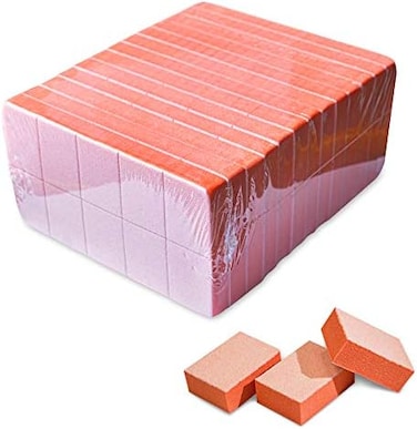Nail Mini Orange Buffer Block File 80/100 Grit 2 Sided 130 Count