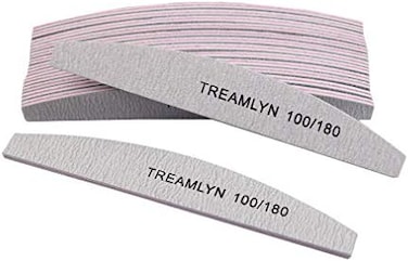 10 Pcs Rough Nail File 100/180 Grit, Heavy Duty Nail Files For Acrylic/Natural Nails, Emery Boards For Nails, Strong Finger Nail Filler, Coarse Nail File For Home And Salon Use