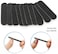 100 Pcs Mini Nail Files Bulk, Disposable Double Sided Emery Board 180/240 Grit, Fingernail Nail File Buffer Set Manicure Tool For Natural Acrylic Fake Nails Home And Salon Use (Black)