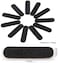 100 Pcs Mini Nail Files Bulk, Disposable Double Sided Emery Board 180/240 Grit, Fingernail Nail File Buffer Set Manicure Tool For Natural Acrylic Fake Nails Home And Salon Use (Black)