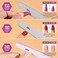 Teenitor Nail File, Gel Nail File Set Professional Nail Buffer File Block Natural Manicure File Nail Polisher Washable Double Sided Grit 150/180/200/240/280/1000/4000 Buffer