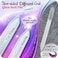 Glass Nail File All-In-One Set - Manicure Pedicure, Callus Remover Foot Rasp, Precision Filing Cuticle Pusher &amp; Cutter, Wet &amp; Dry Use, Double Side Different Grit, Gift Towel, Professional Eu Quality