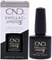 Cnd Shellac Gel Nail Polish Xpress5 Top Coat، كريستال لامع مقاوم للخدش، خطوة نهائية واقية طويلة الأمد مع عدم وجود ضرر للأظافر، 0.25 أونصة سائلة