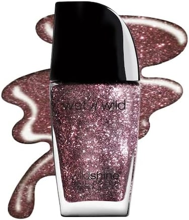 Wet N Wild Wild Shine Nail Polish, Glitter Purple Sparked, Nail Color