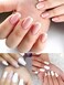 Vishine Gel Polish Kit French Manicure Kit Top Base Set Set Nail Gel Color White Pink Pedicure