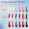 Modelones Color Changing Gel Nail Polish Set 6 Colors, Sheer Pink Glitter Temperature Mood Changing Blue Green Orange Gel Polish Soak Off Nail Art Design Kit Manicure Salon Diy Gift