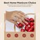 Modelones 40 Pcs Nail Polish Set, 36 Colors Fall Winter White Nude Brown Black Red Green Glitter Gel Kit With Base, Matte Glossy Top Coat &amp; LED Christmas Nail Art Diy Gift