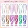 Meet Across Ice Cat Eye Gel Nail Polish Set Soak Off Uv LED Light Starry Sky Effect Magic Gel Nail Polish Kit Manicure Nail Art Gift Kit 6 Colors Free Magnet Stick