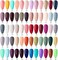 V Venalisa Vip2 Set 60 Colors 7.5ml Gel Nail Polish Kit With Base Top Matt Coat,Soak Off Uv LED Nail Gel Polish With Colors Card Nail Art Starter Manicure Salon