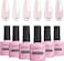 Aimeili Builder Base Clear Sheer Color Gel, No Need Slip Solution Builder Extension, Soak Off Gel Nail Polish 6Pcs X 10ml - Kit Set 36