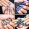 Meet Across 9D Cat Eye Gel Nail Polish Set Soak Off Uv LED Light Starry Sky Effect Magic Gel Nail Polish Kit Manicure Nail Art Gift Kit 6 Colours Free Magnet Stick