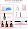 Beetles Gel Polish Nail Kit With LED Light Base Top Coat 6 Colors Nude Neutral Starter Kit, Soak Off LED Set Diy Manicure Home Nail Essentials Gift