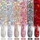 Gaoy Nail Polish Gel Set, Pack Of 6 - Burgundy Red