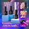 Beetles Gel Polish 20 Nail Kit,Midnight Euphoria Collection Purple Blue Hot Pink Glitter Set Soak Off Glossy &amp; Matte Top Base Coat Nail Art Design Valentine's Day Gifts For Women Girls