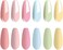 Vishine Macaron Series Nail Polish Set - Peach Pink Blue Green Yellow, Uv LED Varnish, Diy Home Salon Collection 6Pcs