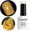 Glitter Gold Diamond Gel Nail Polish - Spark Shiny Uv LED Lacquer For Nail Art - Soak Off Manicure Starter Kit For Salon Or Diy At Home - Rar82