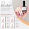 Modelones Gel Top Coat And Base Coat With Nail Primer, 3Pcs No Wipe Base And Top Coat Gel Nail Polish Nail Bond Primer, 10ml New Upgraded Formula Long-Lasting Gel Nail Kit