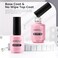 Aimeili Soak Off Long Lasting Hema-Free U V LED Gel Nail Polish Cruelty Free Vegan Shine Finish No Wipe Top And Base Coat Set - 2 X 15ml