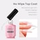 Aimeili Soak Off Long Lasting Hema-Free U V LED Gel Nail Polish Cruelty Free Vegan Shine Finish No Wipe Top And Base Coat Set - 2 X 15ml