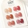 Gaoy Jelly Burgundy Gel Nail Polish Set, 6 Transparent Colors Red Pink Brown Nude Soak Off Uv Light Cure Gel Polish Kit For Salon And Nail Art Diy At Home