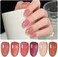 Gaoy Jelly Burgundy Gel Nail Polish Set, 6 Transparent Colors Red Pink Brown Nude Soak Off Uv Light Cure Gel Polish Kit For Salon And Nail Art Diy At Home