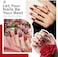 Modelones Gel Nail Polish Set - 6 Red Colors Gel Polish Glitter Red Gel Polish Burgundy Sparkle Bloody Red Nail Polish Gel Manicure Diy Salon Nail Art Gifts