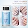 200ml Nail Slip Solution, 4-In-1 Poly Nail Gel Slip Solution Poly Nail Extension Gel Liquid Slip Solution Builder Gel, Nail Cleaner Liquid Nail Polish Remover With Nail Brush Nail Art
