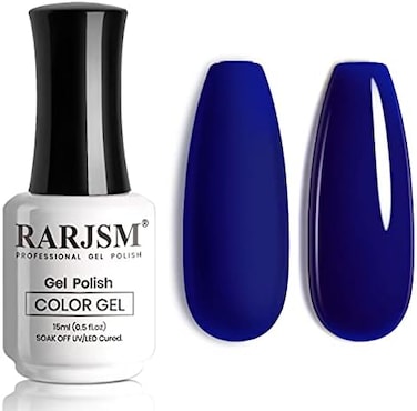 Dark Navy Blue Gel Nail Polish, 15ml Royal Blue Nail Polish, Soak Off LED Uv Lamp Gel Polish Lacquer For Starter Home Diy &amp; Salon Nail Art Manicure