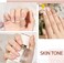 Gaoy Nude Pink Gel Nail Polish Set, 6 Neutral Colors Beige Skin Tone Soak Off Uv Light Cure Gel Polish Kit For Salon And Nail Art Diy At Home