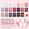 31 Pcs Dip Powder Nail Kit Starter 20 Colors Clear Nude Pink Brown Glitter All Season Acrylic Dipping Powder Liquid Set With Top/Base Coat Activator For French Nail Art Diy Salon Gift