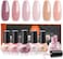 Modelones Nail Polish 6 Colors Neutral Nude Nail Polish Set Nude Pink Quick Dry Winter Mini Nail Polish Finger Nail Polish Bulk Manicure Diy Nail Art Home Salon Gift For Women Girl
