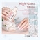 Icy Jelly Gel Nail Polish Set Of 6 Translucent Colors,Sheer Rose Nude Skintone Gel Polish LED Uv Gel Clear Milky Light Pink Red Brown French Manicure Curing Requires 7.5ml Diy Home Nail Salon