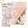 Nude Gel Polish For French Manicure,Sheer Jelly Pink Gel Nail Polish Set Of 6 Transparent Colors Clear Light Brown Pure White Neutral Nail Varnish LED Uv Curing Requires 7.5ml For Home Salon