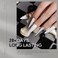 Modelones Grey Gel Nail Polish Set 6 Colors, Gray Tone Dark Cloud Stone Seal Iron Fossil Shades Collection All Seasons Soak Off LED Nail Art Gel Kit Soak Off Manicure Salon Diy Home Gift