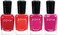 Zoya Polish Quad Nail Polish, Spreading Cheer, 4 Count