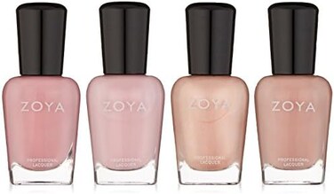 طلاء أظافر رباعي من زويا، تحت الهدال، 0.5 أونصة سائلة (عبوة من 4 قطع)