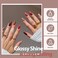 Gellen Gel Nail Polish Set,Red Brown 6 Colors Gel Polish Set, All Season Neutral Nail Polish Soak Off Uv Gel Diy Salon Home