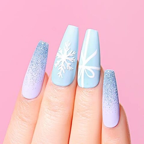 Aimeili Soak Off Blue Gel Nail Polish Christmas Nail Color Set Of 6Pcs X 10ml - Kit Set 32