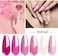 Vishine Gel Nail Polish Kit Soak Off 6Pcs Pink Nail Polish Nail Art Manicure New Starter Gift Set 8ml