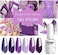 Vishine 6Pcs Purple Glitter Nail Polish Gel Uv LED Soak Off Nail Art Kit Gorgeous Manicure Collection Gift Set 8ml