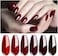 Vishine 6 X Semi-Permanent Gel Nail Polish Dark Red Burgundy Series Soak Off Uv LED Gel Polish For Nail Art