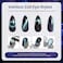 Beetles Gel Polish Milky Way Glitter Nail Set - 6 Colors Collection Black Kit Cat Eyes Magnet Color Changing Glitter Phantom Chameleon Nail Kit, Soak Off Uv LED Nail Art Gift Box 7.5ml