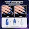 Beetles Gel Polish Milky Way Glitter Nail Set - 6 Colors Collection Black Kit Cat Eyes Magnet Color Changing Glitter Phantom Chameleon Nail Kit, Soak Off Uv LED Nail Art Gift Box 7.5ml