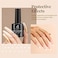 Beetles Gel Polish 3Pcs 7.5ml Top Coat Base &amp; Cuticle Oil Set, No Wipe Glossy Shine Long Lasting Diy Home Nail Lamp Required, Care For Dry, Damaged Cuticles, Stronger Nails